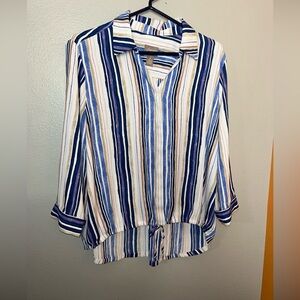 Chico's Multicolor Striped Blouse